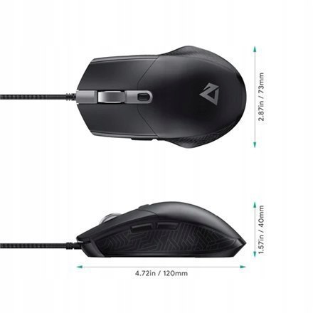 Myszka przewodowa Aukey GM-F3 Myszka przewodowa Aukey GM-F3
