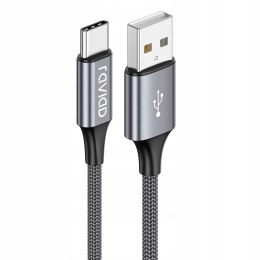 RAVIAD kabel USB - USB C typu C oplot 5V 3A 3m